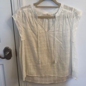 White blouse with sparkly details